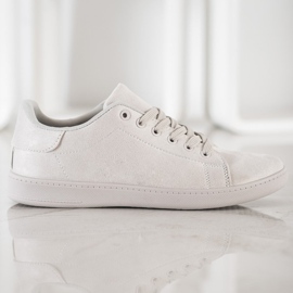 SHELOVET Graue Wildleder Sneakers 1