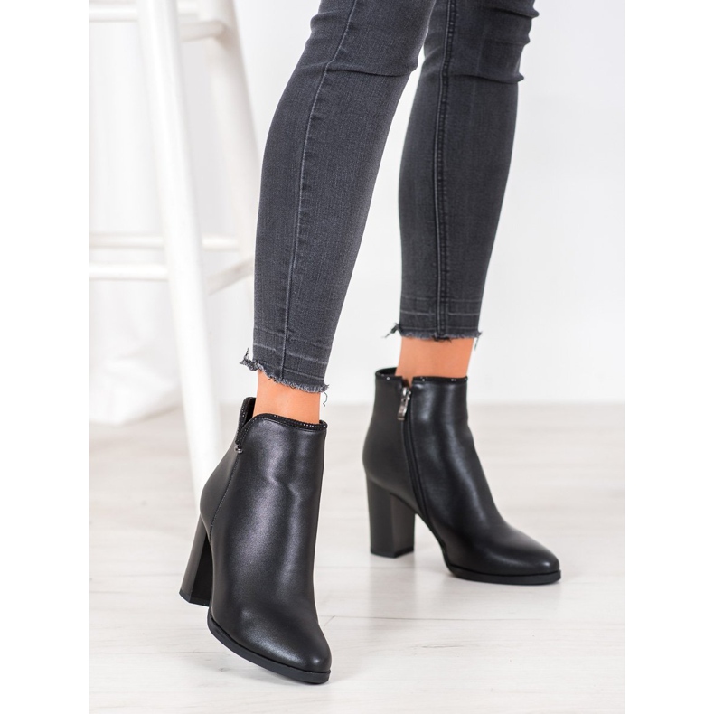 Goodin Elegante Stiefel mit Kristallen schwarz 1