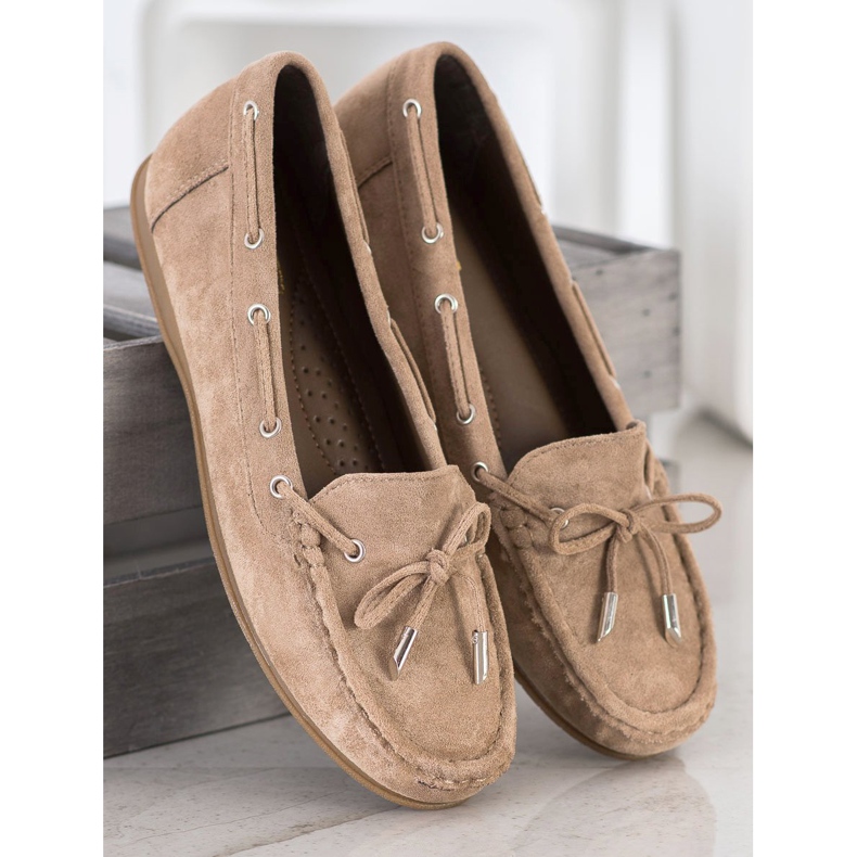 SHELOVET Lässige Beige Loafer 2