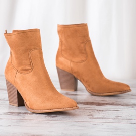 Erynn Hohe Cowboystiefel braun 1