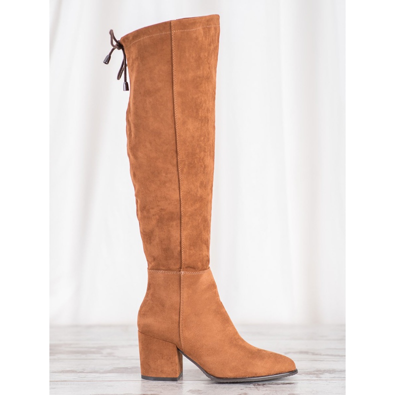 VINCEZA Wildlederstiefel braun 2