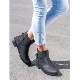 Goodin Slip-on-Booties mit Schnalle schwarz 1