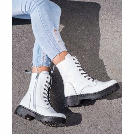 VINCEZA Lederarbeiter weiß 1