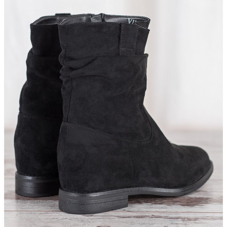 Cowboystiefel auf dem VINCEZA Keil schwarz 2