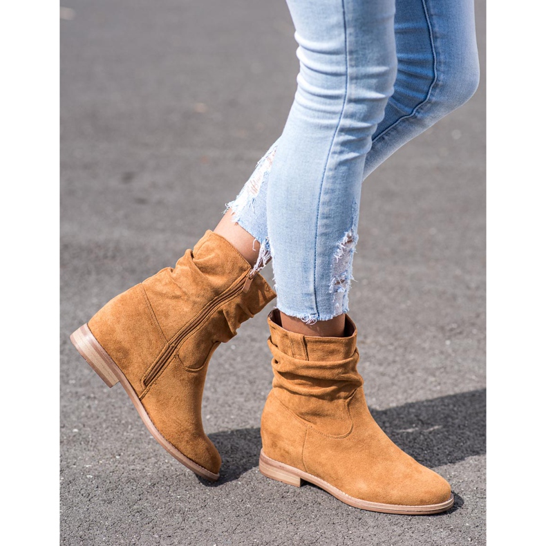 Cowboystiefel auf dem VINCEZA Keil braun 1