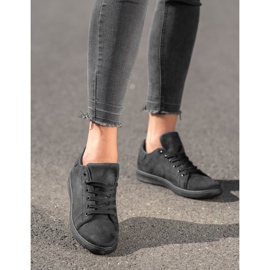 SHELOVET Schwarze Wildleder Sneakers 2