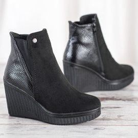 Goodin Keilstiefel schwarz 1