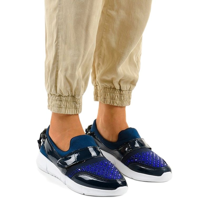 Sportschuhe zum Hineinschlüpfen in Marineblau B120-3 1