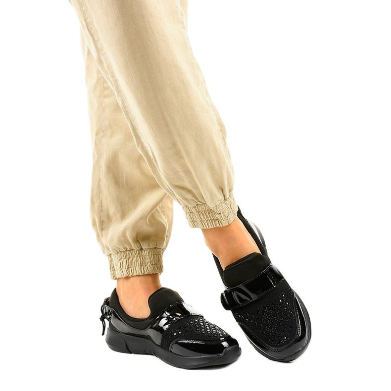 Schwarze B120 Sportschuhe zum Hineinschlüpfen 2