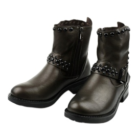 Braune Damenstiefel mit Morgenlitas 2