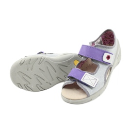 Befado Kinderschuhe 065X144 lila silber grau 4