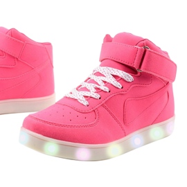 Sabana rosa leuchtende hohe Sneakers 2