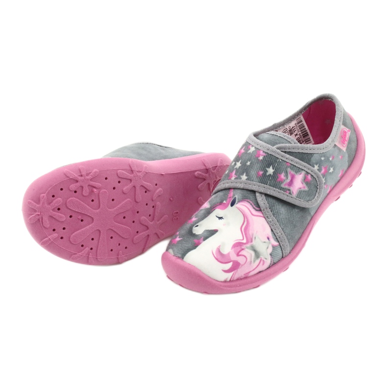 Befado Kinderschuhe 560X117 rosa silber- grau 3