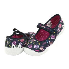 Befado Kinderschuhe 114Y359 schwarz lila rosa mehrfarbig 4