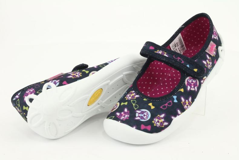 Befado Kinderschuhe 114Y359 schwarz lila rosa mehrfarbig 5