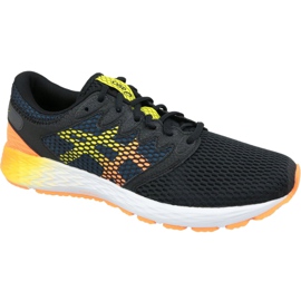 Laufschuhe Asics RoadHawk Ff 2 M 1011A136-005 schwarz marineblau orange gelb 4