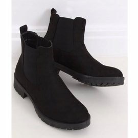 Schwarze Chelsea-Boots für Damen JY2000 Schwarz 1