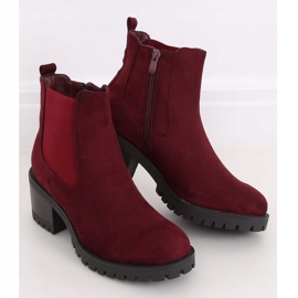 Stiefel mit hohem Absatz, bordeaux 4935 Weinrot 1