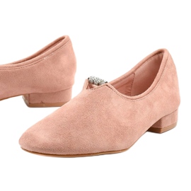 Rosa Slipper mit Zirkonia LL-96P 1
