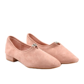 Rosa Slipper mit Zirkonia LL-96P 2