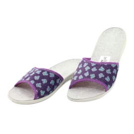 Befado Damenschuhe PU 300D042 violett blau grau 3