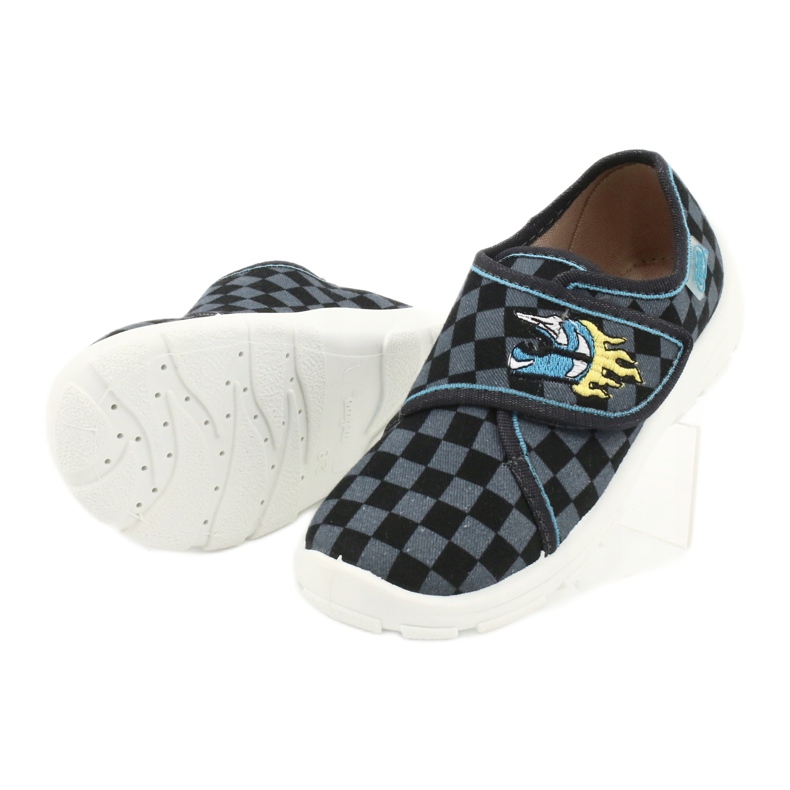 Befado Kinderschuhe 974X411 schwarz navy blau blau 3