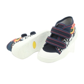 Befado orange Kinderschuhe 212P061 weiß rot marineblau 3