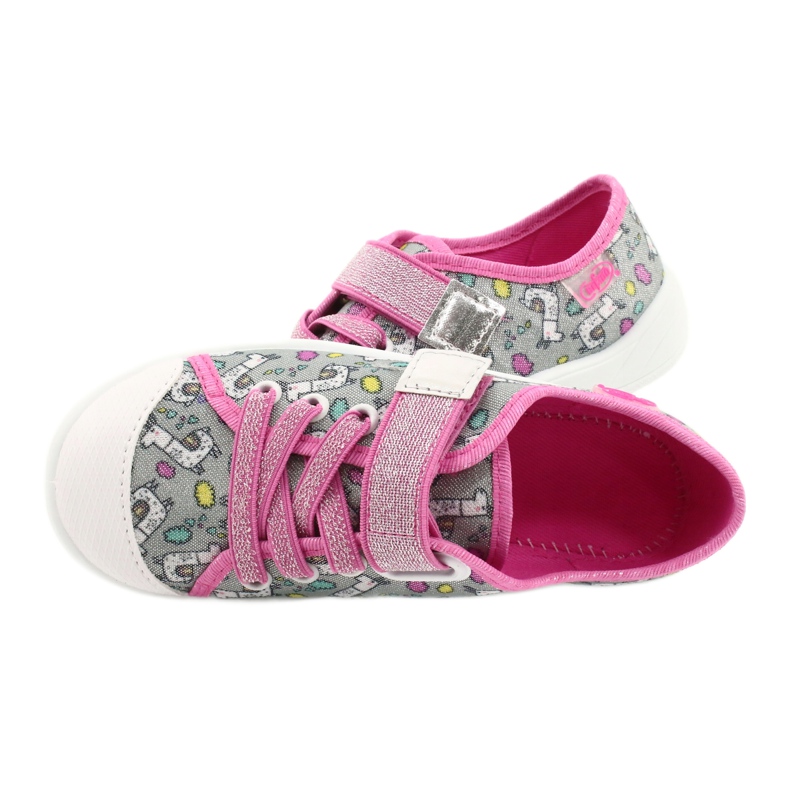 Befado Kinderschuhe 251X158 rosa silber- grau mehrfarbig 4