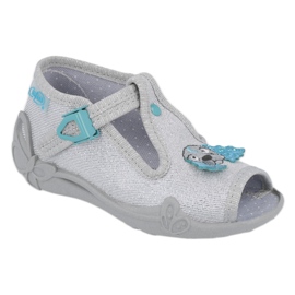 Befado Kinderschuhe 213P121 blau silber- 1