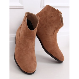 Flache beige Cowboystiefel TX-1876 1
