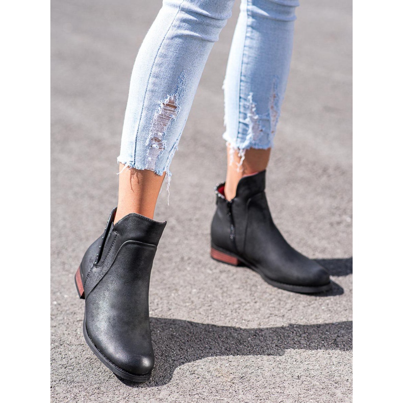 Goodin Stylische Stiefel mit Reißverschluss schwarz 1