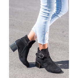 Goodin Stiefel mit dekorativer Schnalle schwarz 1