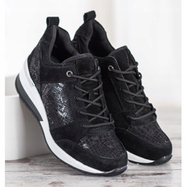 Filippo Schwarze Ledersneaker 1