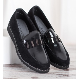 Filippo Modische Lederschuhe schwarz 1