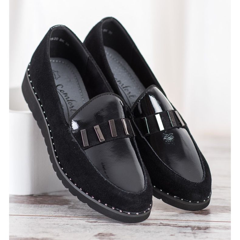 Filippo Modische Lederschuhe schwarz 1