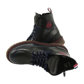 Lee Cooper Stiefel LCJPL-20-01-014 Marine schwarz navy blau 4