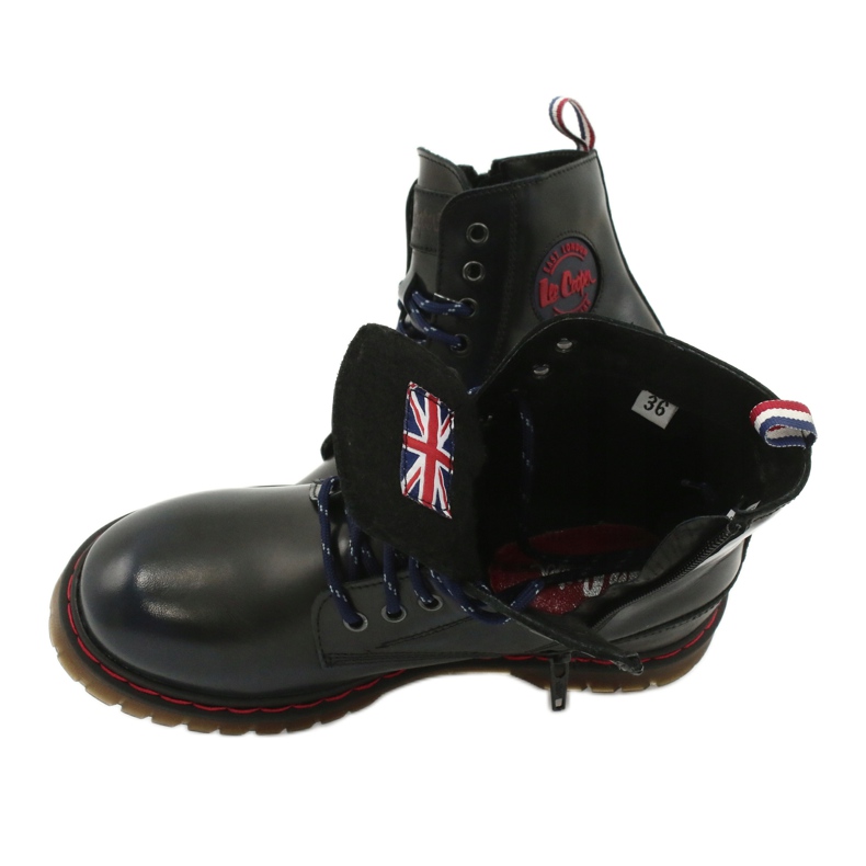 Lee Cooper Stiefel LCJPL-20-01-014 Marine schwarz navy blau 5