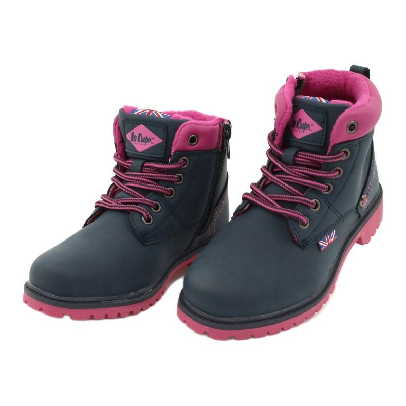 Lee Cooper Kinder -Trapper auf einem dunkelblauen Slider 2