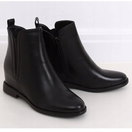 Schwarze Chelsea-Boots mit versteckten Absätzen 0-361 Schwarz 1