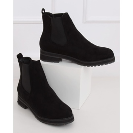 Schwarze Chelsea Boots für Damen schwarz F-3799 Black 2
