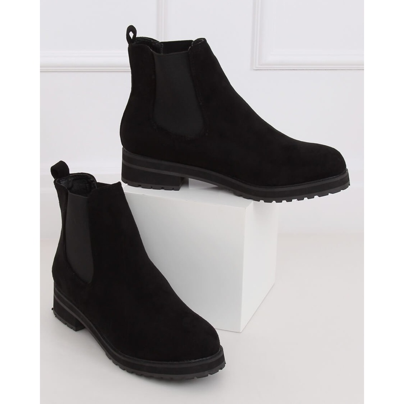 Schwarze Chelsea Boots für Damen schwarz F-3799 Black 2