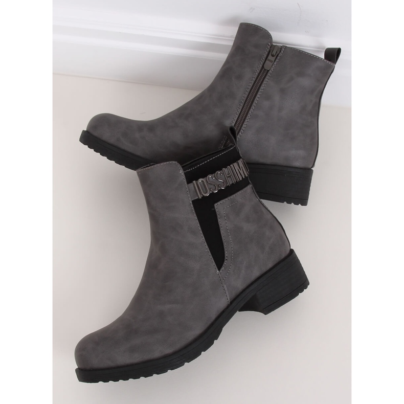 Grau Graue Damenstiefel 1210A-PA Grau 1