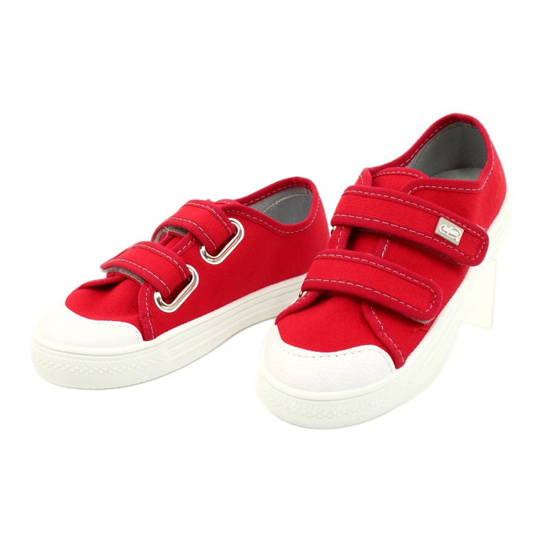 Befado Kinderschuhe 440X012 weiß rot 3