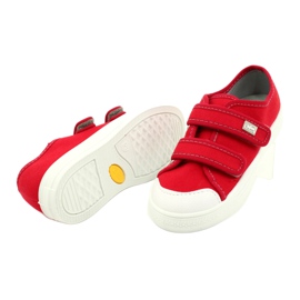 Befado Kinderschuhe 440X012 weiß rot 4