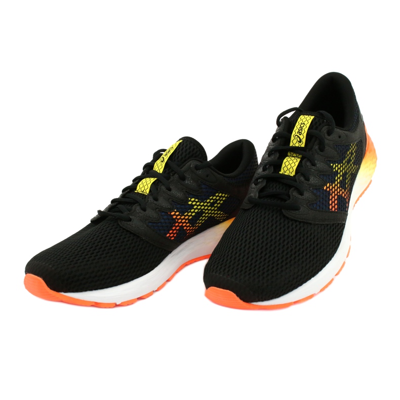 Laufschuhe Asics RoadHawk Ff 2 M 1011A136-005 schwarz marineblau orange gelb 2