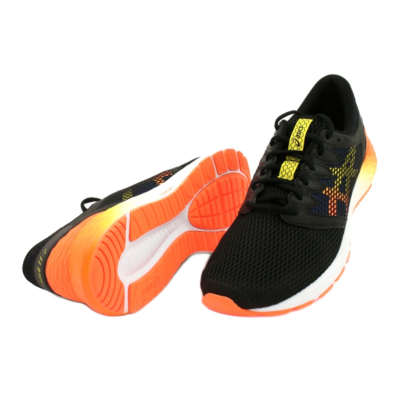 Laufschuhe Asics RoadHawk Ff 2 M 1011A136-005 schwarz marineblau orange gelb 3