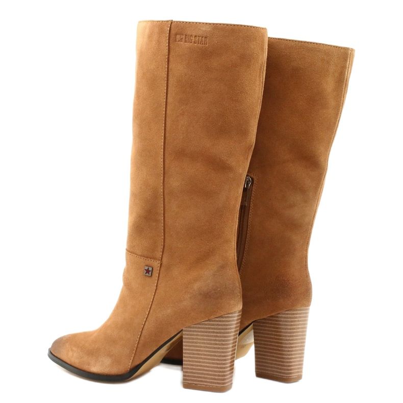 Wildleder Cowboystiefel Big Star GG274345 Camel braun gelb 3