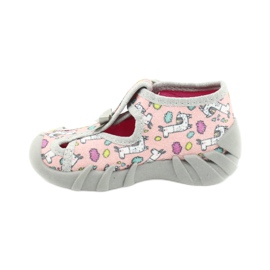 Befado Kinderschuhe 190P099 rosa grau 2