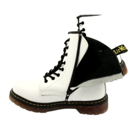 Weiße Stiefel Mckey GL429 WH schwarz 3