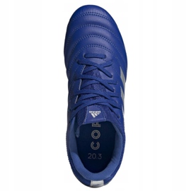 Die adidas Copa 20.3 Fg Jr EH1810 Fußballschuhe weiß blau 1